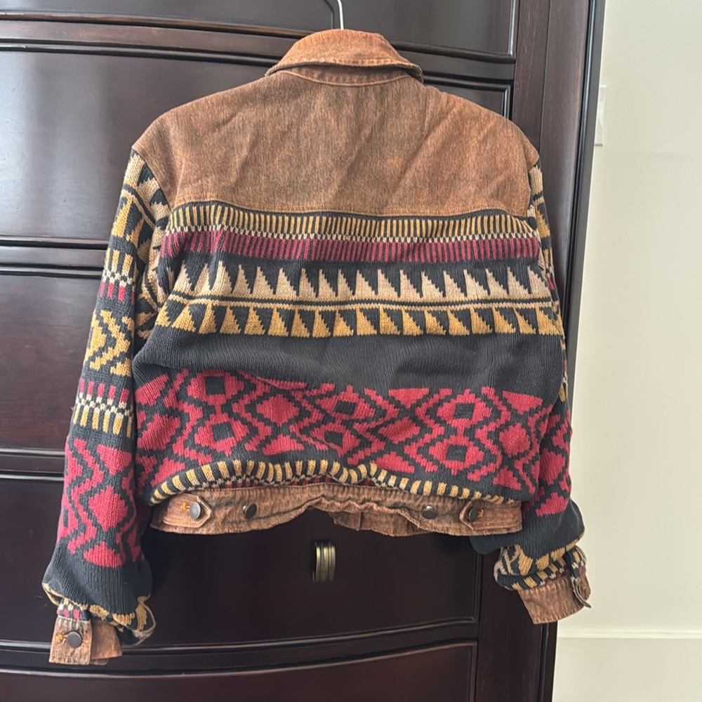 Free People We The Free Lakeside crochet denim sweater Jacket - Picture 10 of 16